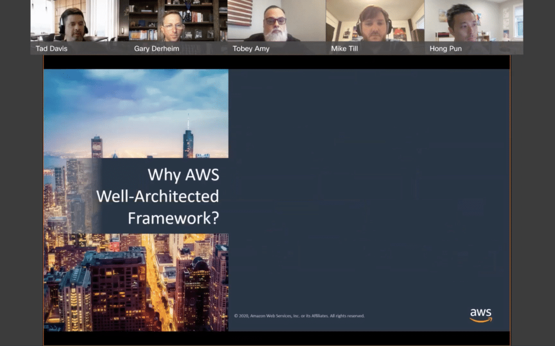 On Demand:  AWS Immersion Days Well Architected Framework Event